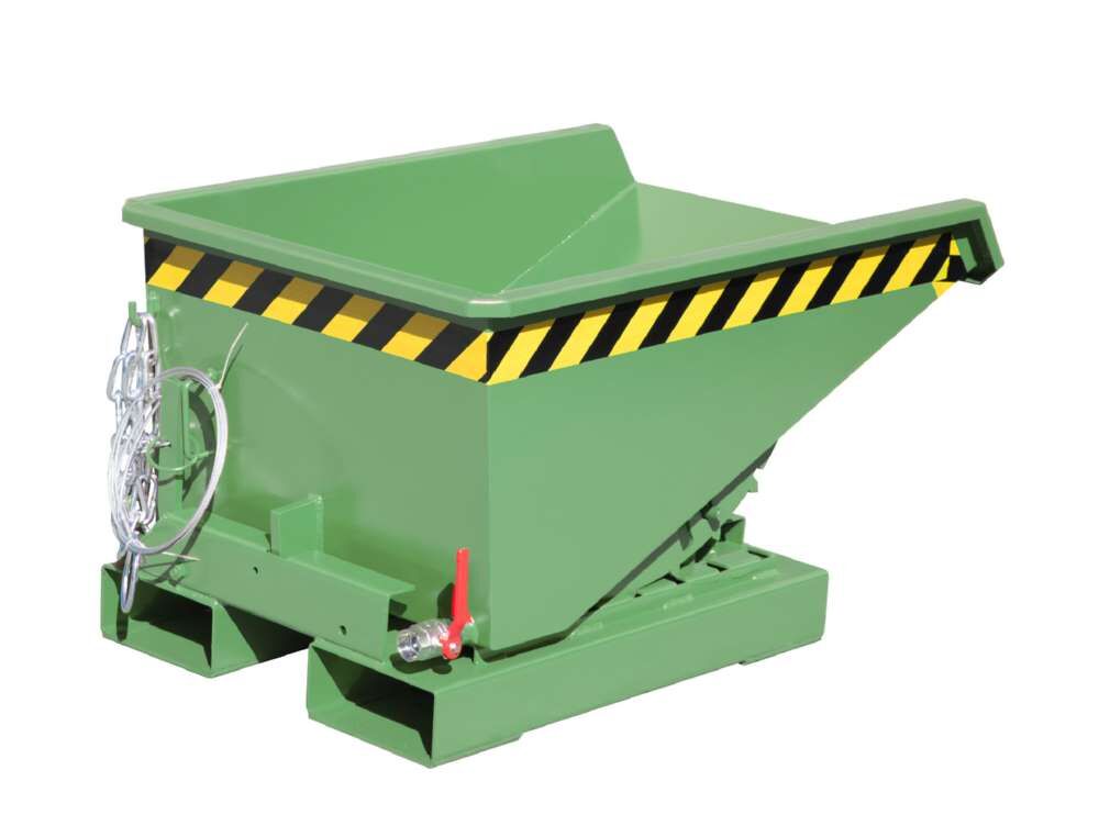 Bauer Mini-Spänebehälter EXPO-E 150 lackiert resedagrün 640 x 960 x 540 mm Produktbild Bauer Mini-Spänebehälter EXPO-E 150 lackiert resedagrün 640 x 960 x 540 mm