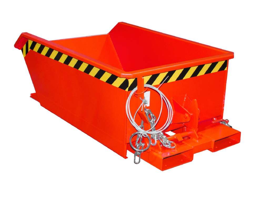 Bauer Mini-Spänebehälter SMGU 270 lackiert feuerrot 780 x 1385 x 450 mm Produktbild Bauer Mini-Spänebehälter SMGU 270 lackiert feuerrot 780 x 1385 x 450 mm