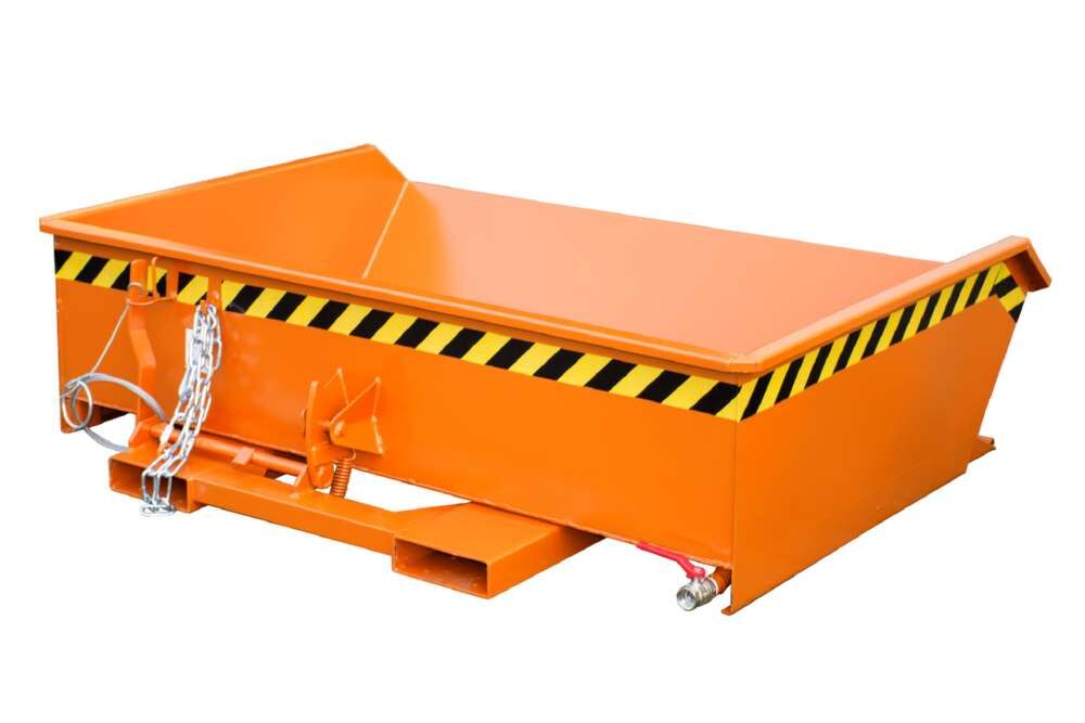 Bauer Mini-Spänebehälter SMGU 610 lackiert gelborange 1680 x 1385 x 450 mm Produktbild Bauer Mini-Spänebehälter SMGU 610 lackiert gelborange 1680 x 1385 x 450 mm