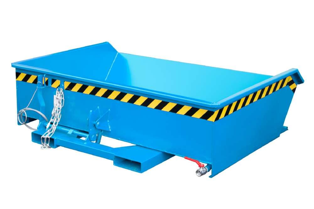 Bauer Mini-Spänebehälter SMGU 610 lackiert lichtblau 1680 x 1385 x 450 mm Produktbild Bauer Mini-Spänebehälter SMGU 610 lackiert lichtblau 1680 x 1385 x 450 mm