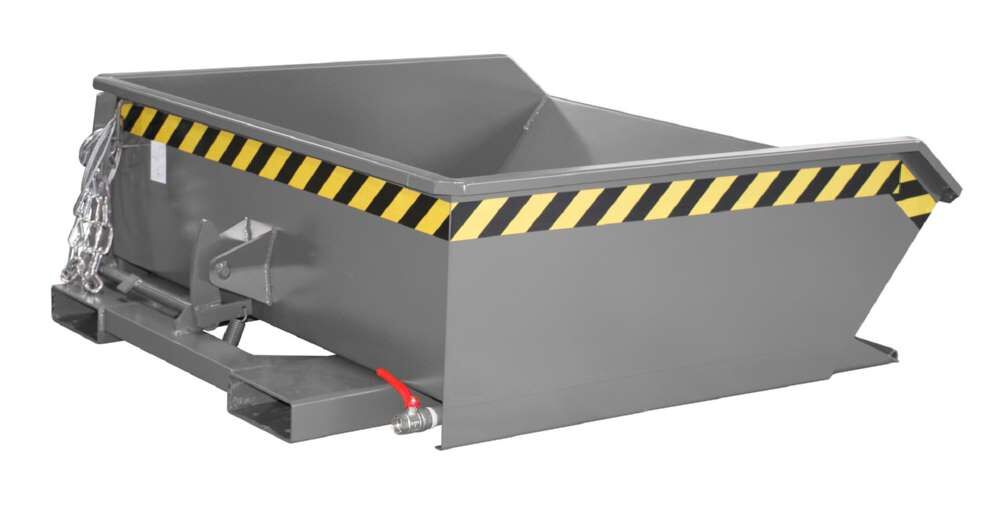 Bauer Mini-Spänebehälter SMGU 460 lackiert mausgrau 1280 x 1385 x 450 mm Produktbild Bauer Mini-Spänebehälter SMGU 460 lackiert mausgrau 1280 x 1385 x 450 mm