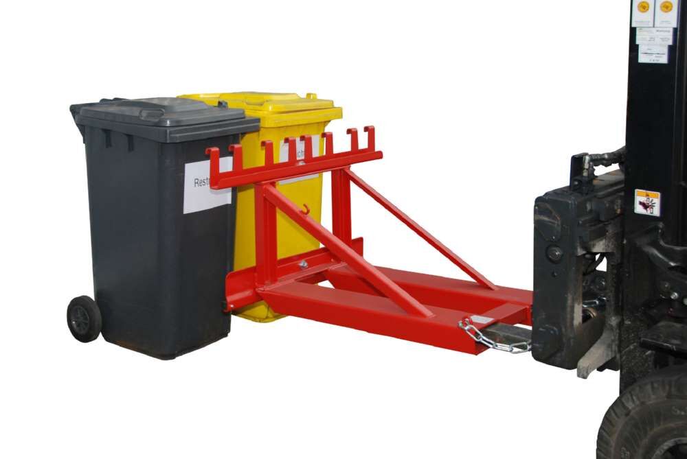 Bauer Mülltonnen-Heber MH-II lackiert feuerrot RAL 3000 Produktbild Bauer Mülltonnen-Heber MH-II lackiert feuerrot RAL 3000 bild 3