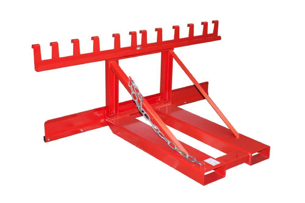 Bauer Mülltonnen-Heber MH-III lackiert feuerrot Breite 1595 mm Produktbild Bauer Mülltonnen-Heber MH-III lackiert feuerrot Breite 1595 mm