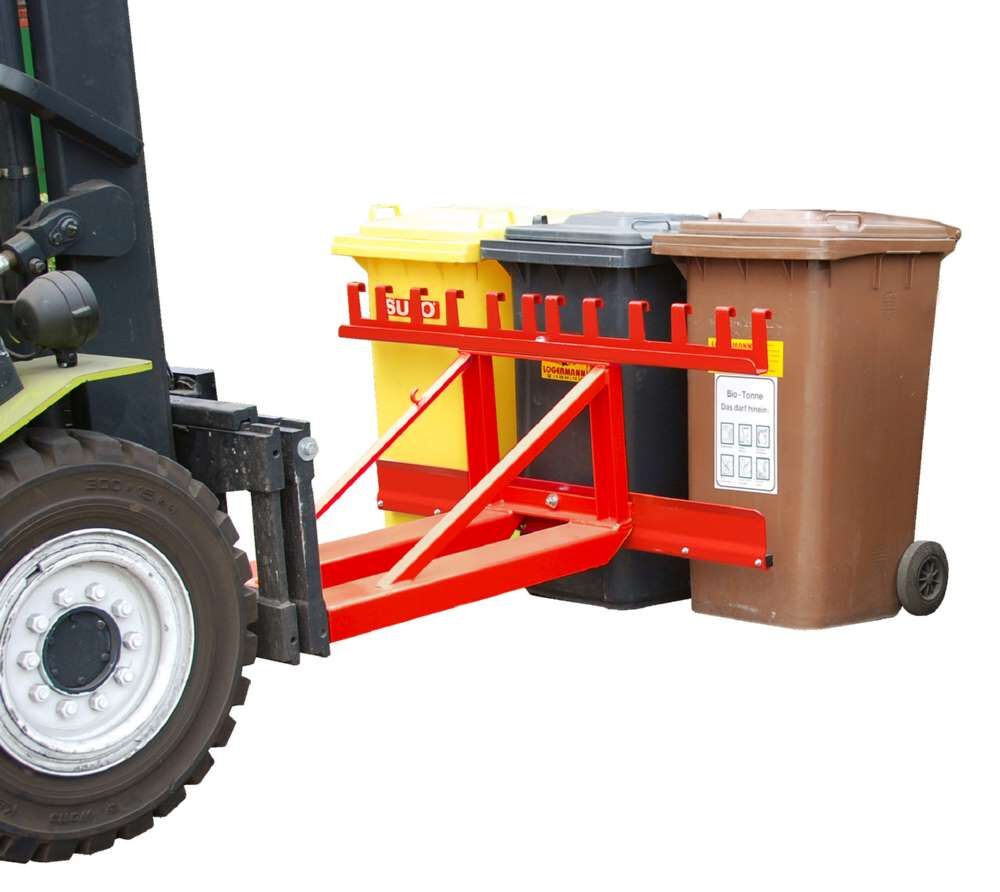 Bauer Mülltonnen-Heber MH-III lackiert feuerrot Breite 1595 mm Produktbild Bauer Mülltonnen-Heber MH-III lackiert feuerrot Breite 1595 mm bild 3