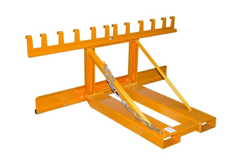 Bauer Mülltonnen-Heber MH-III lackiert gelborange RAL 2000 Produktbild Bauer Mülltonnen-Heber MH-III lackiert gelborange RAL 2000