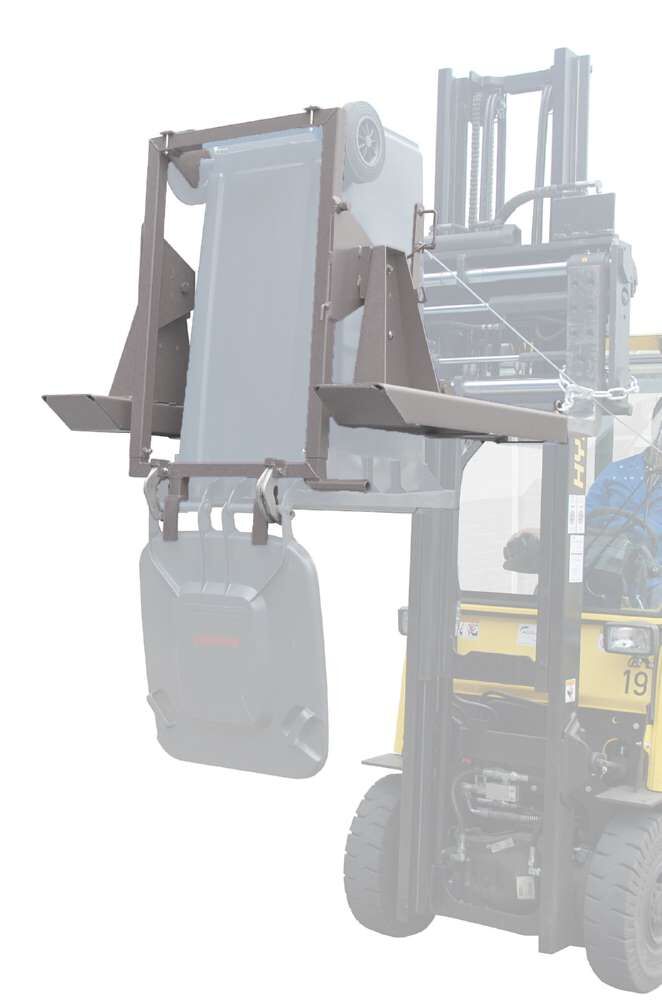 Bauer Mülltonnen-Kipper MK 240 lackiert mausgrau Produktbild Bauer Mülltonnen-Kipper MK 240 lackiert mausgrau bild 2