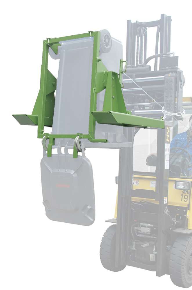 Bauer Mülltonnen-Kipper MK 240 lackiert resedagrün Produktbild Bauer Mülltonnen-Kipper MK 240 lackiert resedagrün bild 2