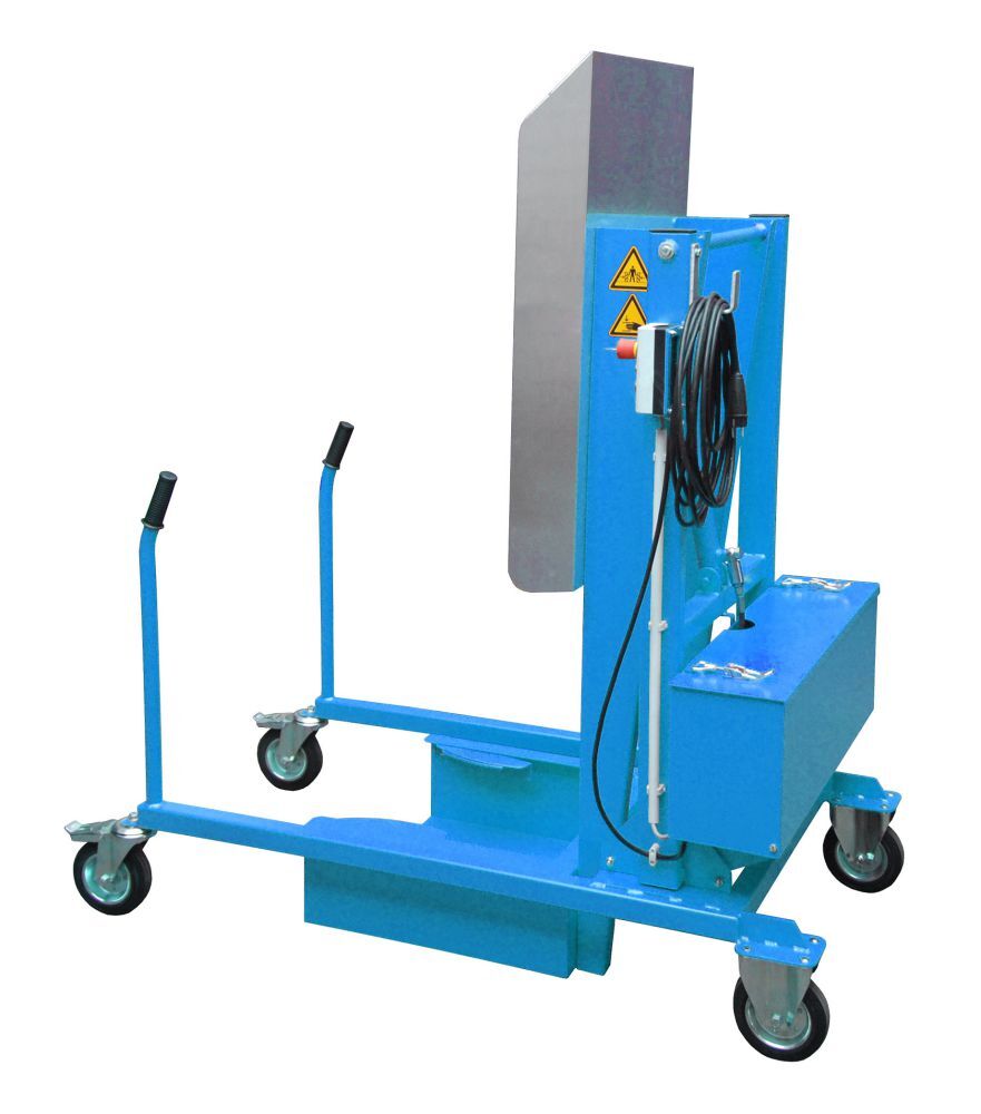 Bauer Mülltonnen Kippstation MKS 230 Voltlackiert in der Farbe Lichtblau Produktbild Bauer Mülltonnen Kippstation MKS 230 Voltlackiert in der Farbe Lichtblau