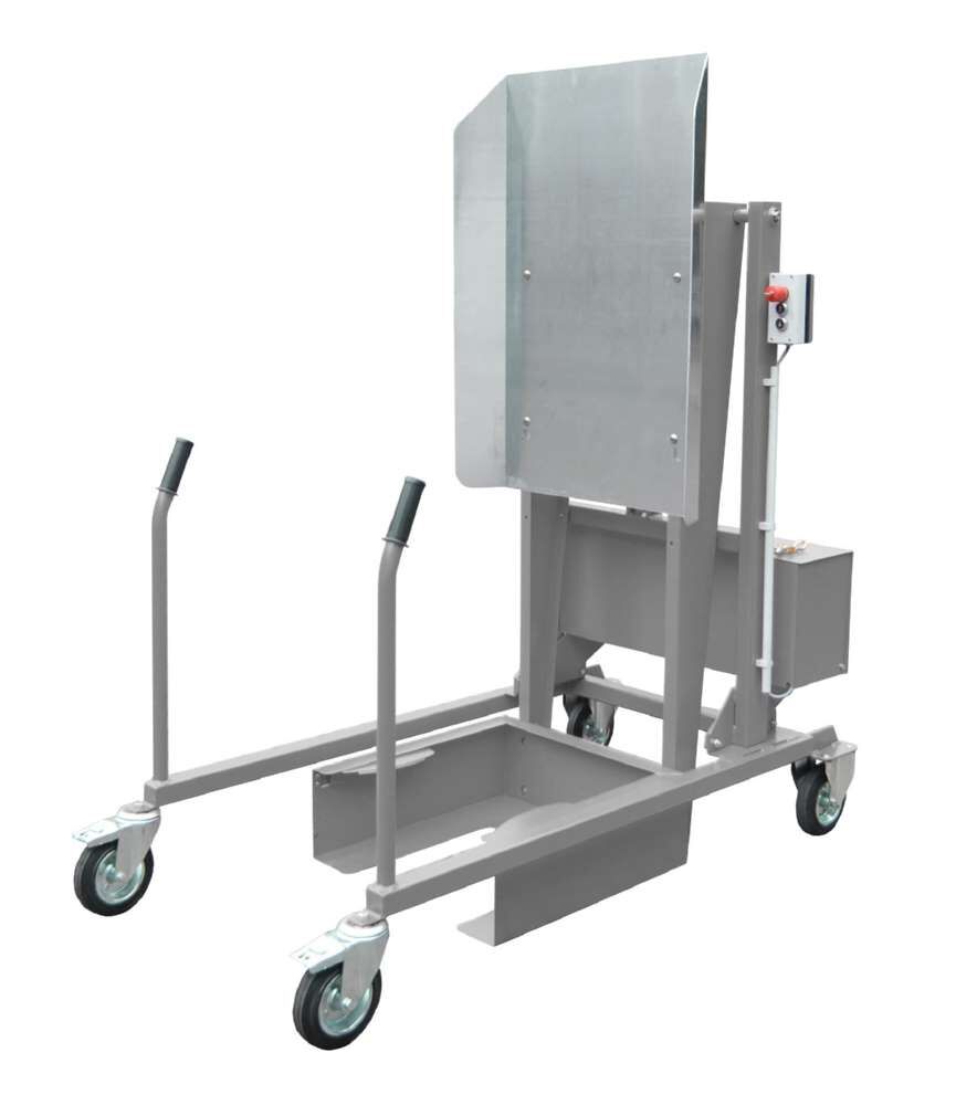 Bauer Mülltonnen-Kippstation MKS-12V lackiert mausgrau Produktbild Bauer Mülltonnen-Kippstation MKS-12V lackiert mausgrau