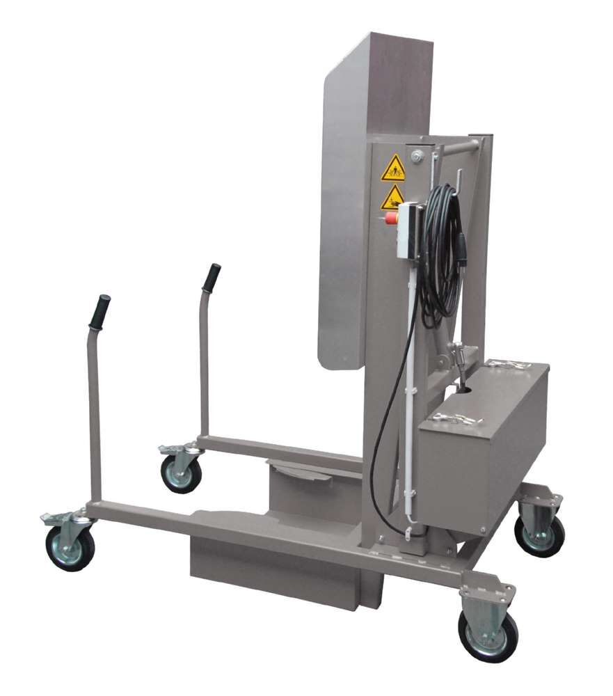 Bauer Mülltonnen-Kippstation MKS-230V lackiert mausgrau Produktbild Bauer Mülltonnen-Kippstation MKS-230V lackiert mausgrau