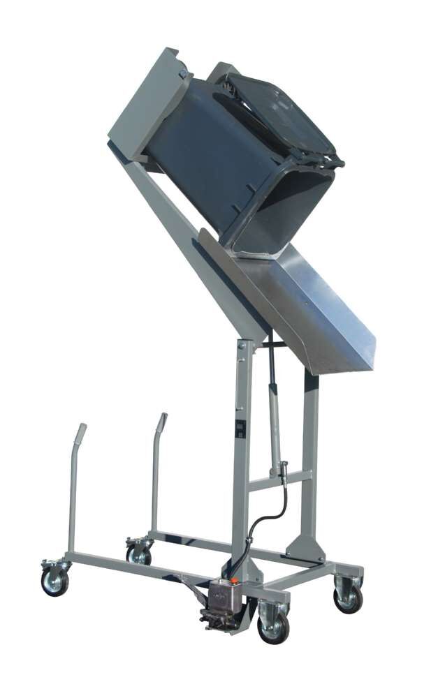 Bauer Mülltonnen-Kippstation MKS-F lackiert mausgrau Produktbild Bauer Mülltonnen-Kippstation MKS-F lackiert mausgrau