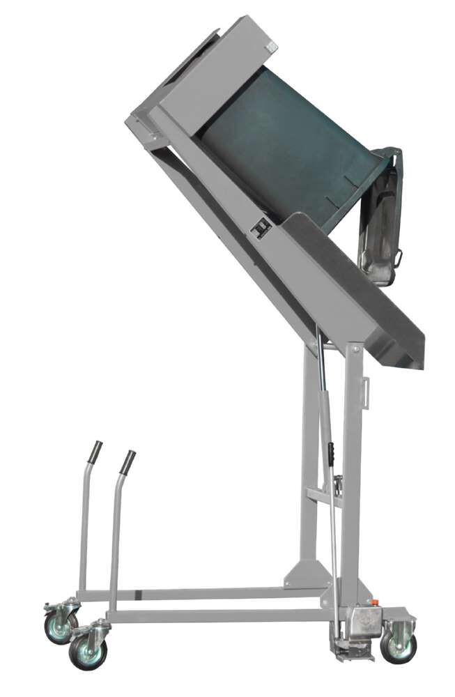 Bauer Mülltonnen-Kippstation mit Handpumpe MKS-H lackiert mausgrau Produktbild Bauer Mülltonnen-Kippstation mit Handpumpe MKS-H lackiert mausgrau