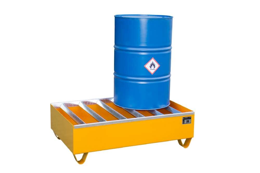 Bauer Profilwanne PW 200 2 1200 x 360 x 800 mm lackiert gelborange Produktbild Bauer Profilwanne PW 200 2 1200 x 360 x 800 mm lackiert gelborange bild 2