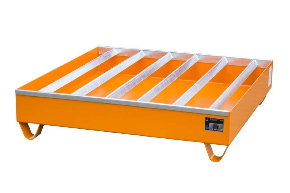 Bauer Profilwanne PW 200 4 1200 x 285 x 1200 mm lackiert gelborange Produktbild Bauer Profilwanne PW 200 4 1200 x 285 x 1200 mm lackiert gelborange