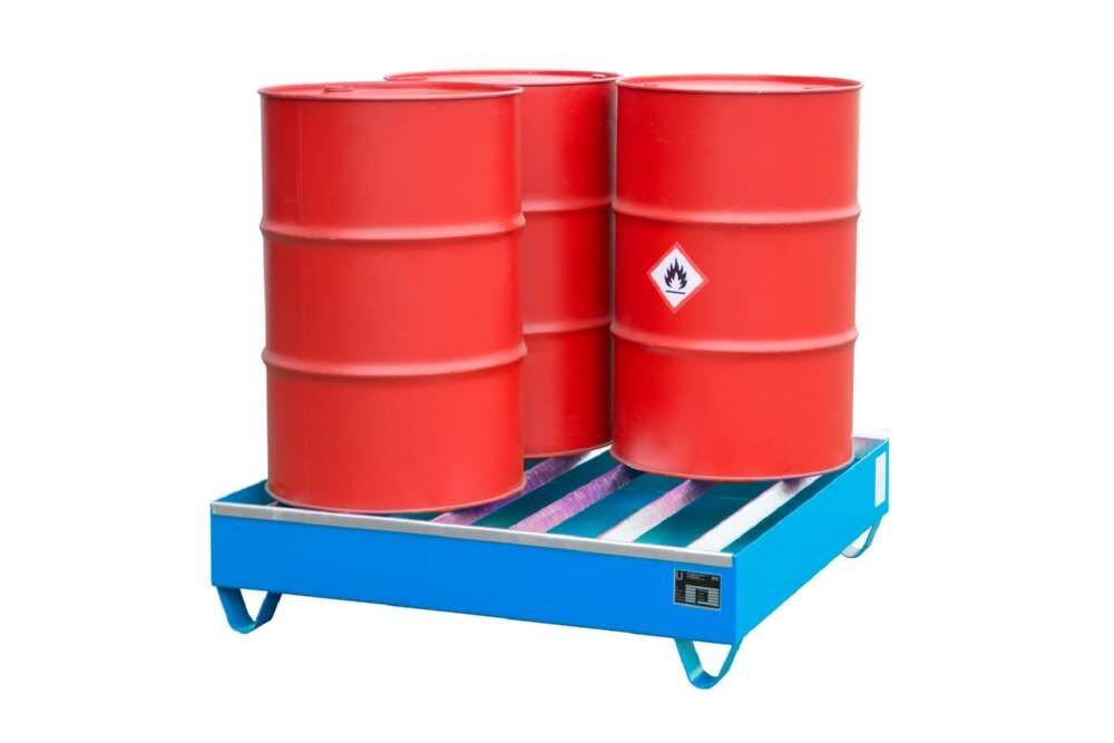 Bauer Profilwanne PW 200 4 1200 x 285 x 1200 mm lackiert lichtblau Produktbild Bauer Profilwanne PW 200 4 1200 x 285 x 1200 mm lackiert lichtblau bild 2