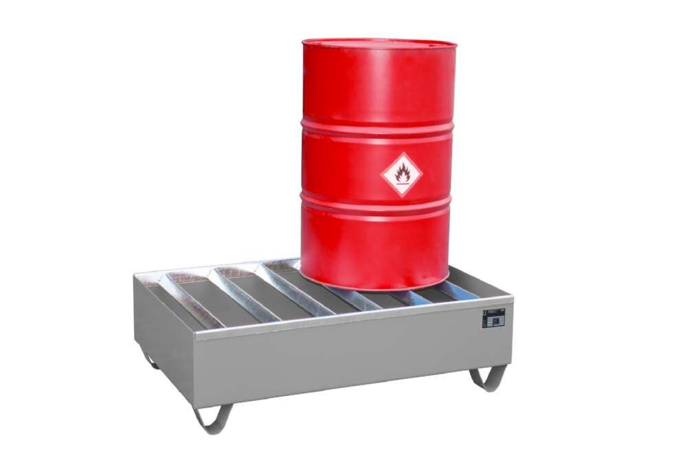 Bauer Profilwanne PW 200 2 1200 x 360 x 800 mm lackiert mausgrau Produktbild Bauer Profilwanne PW 200 2 1200 x 360 x 800 mm lackiert mausgrau bild 2