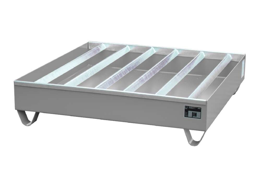 Bauer Profilwanne PW 200 4 1200 x 285 x 1200 mm lackiert mausgrau Produktbild Bauer Profilwanne PW 200 4 1200 x 285 x 1200 mm lackiert mausgrau