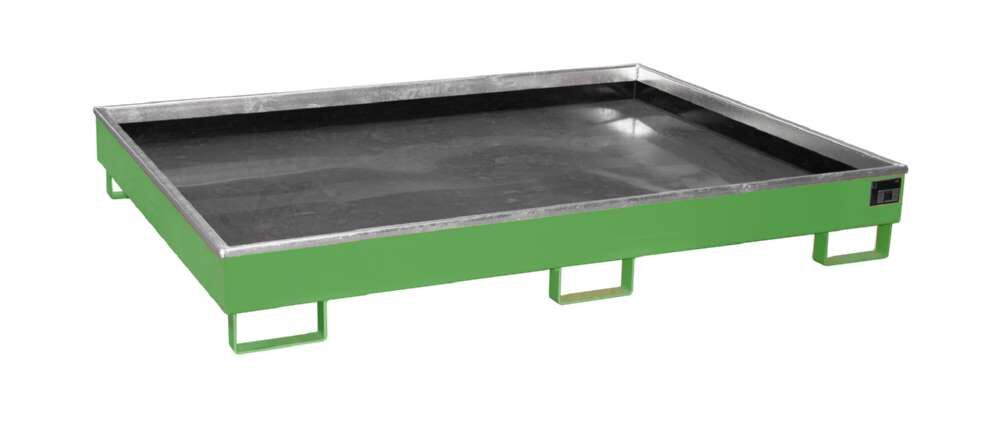 Bauer Regalwanne mit PE Einsatz RW 1800 PE resedagrün 1765 x 255 x 1315 mm Produktbild Bauer Regalwanne mit PE Einsatz RW 1800 PE resedagrün 1765 x 255 x 1315 mm