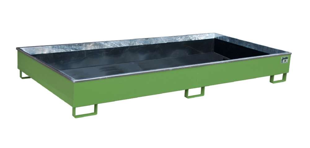 Bauer Regalwanne mit PE Einsatz RW 2700 2 PE resedagrün 2665 x 305 x 1315 mm Produktbild Bauer Regalwanne mit PE Einsatz RW 2700 2 PE resedagrün 2665 x 305 x 1315 mm