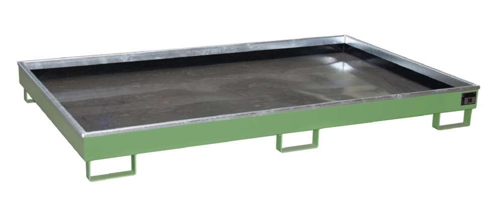 Bauer Regalwanne mit Einsatz RW 2200 1 PE resedagrün 2165 x 230 x 1315 mm Produktbild Bauer Regalwanne mit Einsatz RW 2200 1 PE resedagrün 2165 x 230 x 1315 mm