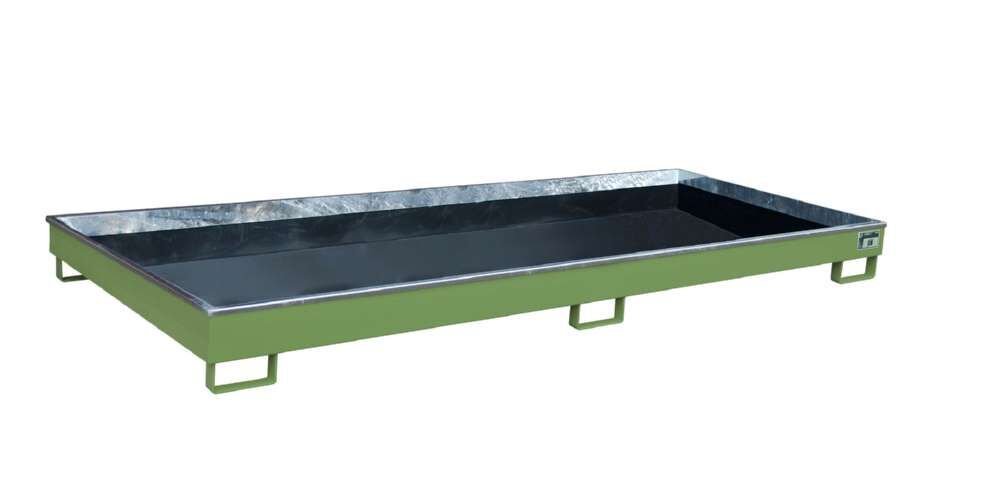 Bauer Regalwanne mit Einsatz RW 3300 1 PE resedagrün 3265 x 195 x 1315 mm Produktbild Bauer Regalwanne mit Einsatz RW 3300 1 PE resedagrün 3265 x 195 x 1315 mm