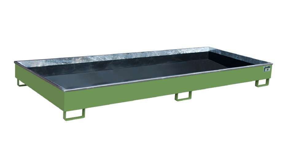 Bauer Regalwanne mit Einsatz RW 3300 2 PE resedagrün Produktbild Bauer Regalwanne mit Einsatz RW 3300 2 PE resedagrün