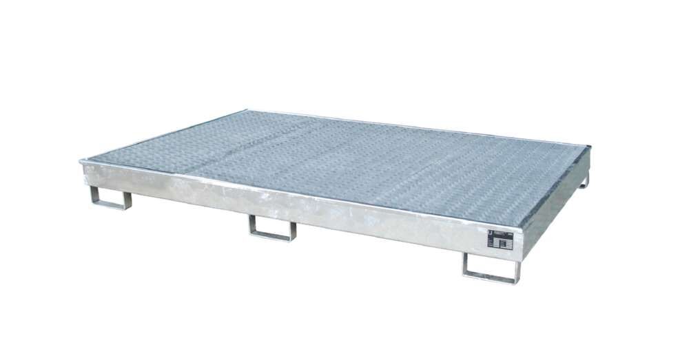 Bauer Regalwanne mit Einsatz RW GR 2200 1 PE feuerverzinkt 2165 x 230 x 1315 mm Produktbild Bauer Regalwanne mit Einsatz RW GR 2200 1 PE feuerverzinkt 2165 x 230 x 1315 mm