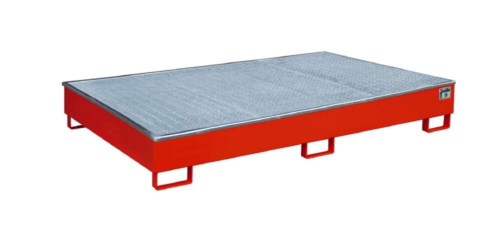 Bauer Regalwanne mit Einsatz RW GR 2200 2 PE feuerrot 2165 x 510 x 1315 mm Produktbild Bauer Regalwanne mit Einsatz RW GR 2200 2 PE feuerrot 2165 x 510 x 1315 mm