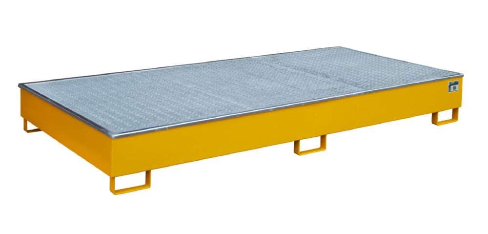 Bauer Regalwanne mit Einsatz RW GR 2700 2 PE gelborange 2665 x 305 x 1315 mm Produktbild Bauer Regalwanne mit Einsatz RW GR 2700 2 PE gelborange 2665 x 305 x 1315 mm