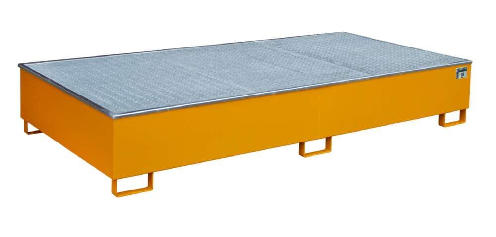 Bauer Regalwanne mit Einsatz RW GR 2700 3 PE gelborange 2665 x 440 x 1315 mm Produktbild Bauer Regalwanne mit Einsatz RW GR 2700 3 PE gelborange 2665 x 440 x 1315 mm