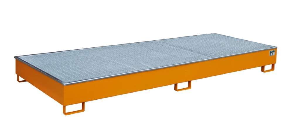 Bauer Regalwanne mit Einsatz RW GR 3300 2 PE gelborange Auffangvolumen 540 Liter Produktbild Bauer Regalwanne mit Einsatz RW GR 3300 2 PE gelborange Auffangvolumen 540 Liter