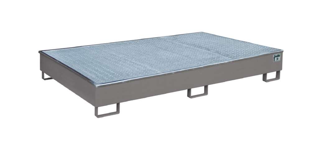 Bauer Regalwanne mit Einsatz RW GR 2200 2 PE mausgrau 2165 x 510 x 1315 mm Produktbild Bauer Regalwanne mit Einsatz RW GR 2200 2 PE mausgrau 2165 x 510 x 1315 mm