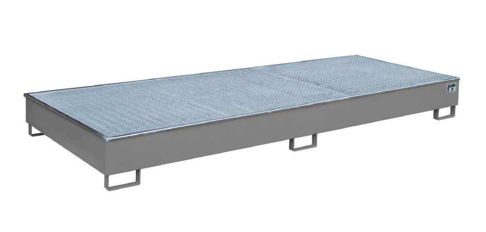 Bauer Regalwanne mit Einsatz RW GR 3300 2 PE mausgrau Produktbild Bauer Regalwanne mit Einsatz RW GR 3300 2 PE mausgrau