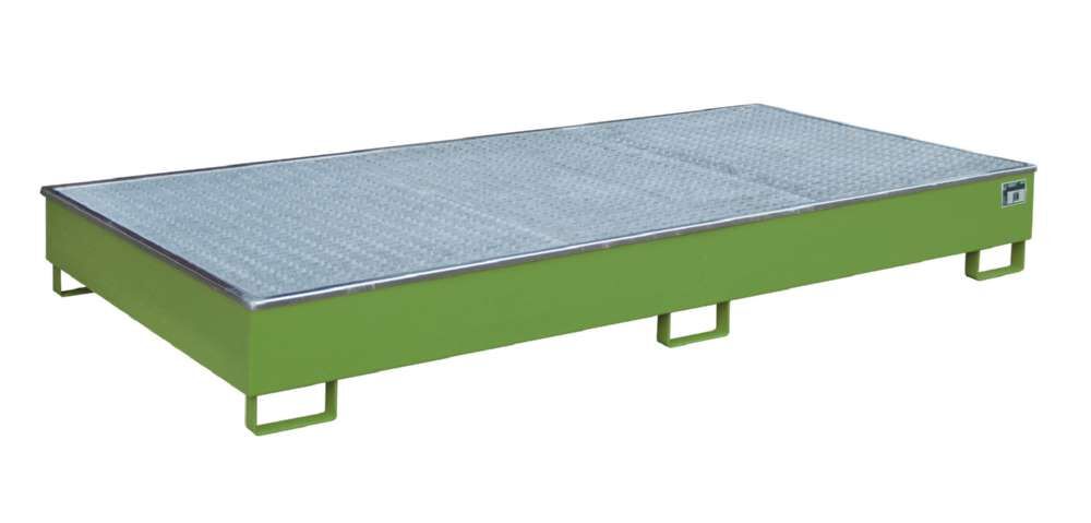 Bauer Regalwanne mit Einsatz RW GR 2700 2 PE resedagrün 2665 x 305 x 1315 mm Produktbild Bauer Regalwanne mit Einsatz RW GR 2700 2 PE resedagrün 2665 x 305 x 1315 mm