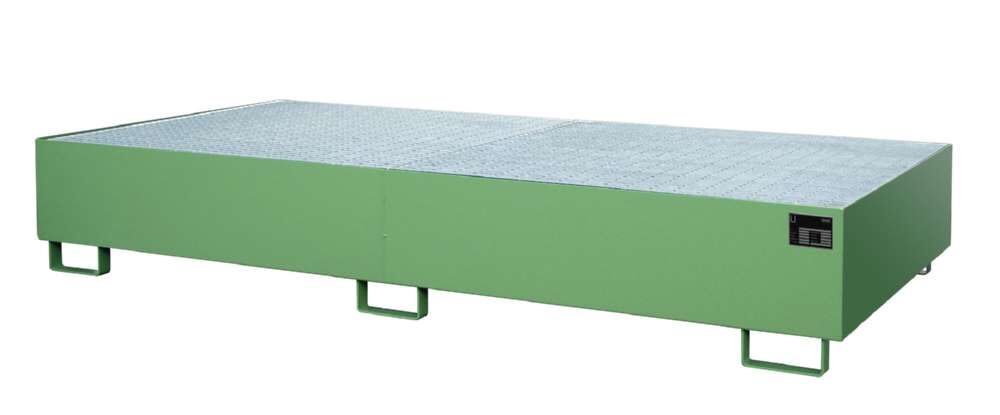 Bauer Regalwanne RW GR 2700 3 resedagrün 2650 x 435 x 1300 mm Produktbild Bauer Regalwanne RW GR 2700 3 resedagrün 2650 x 435 x 1300 mm