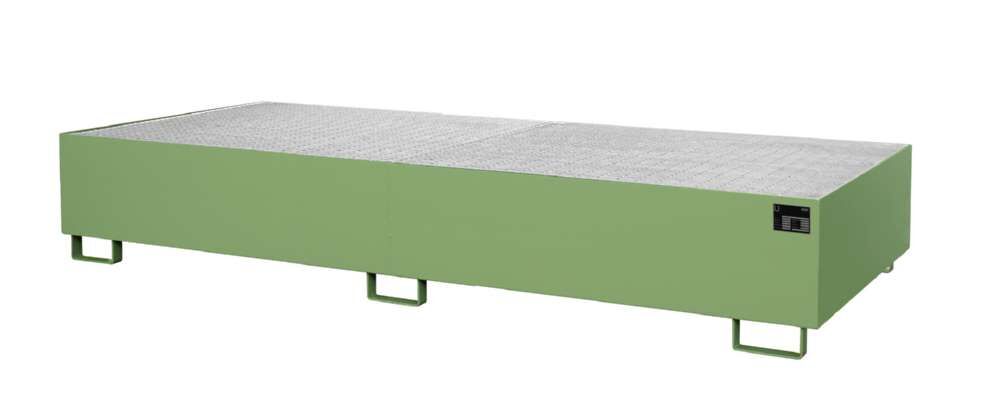 Bauer Regalwanne RW GR 3300 3 resedagrün 3250 x 380 x 1300 mm Produktbild Bauer Regalwanne RW GR 3300 3 resedagrün 3250 x 380 x 1300 mm