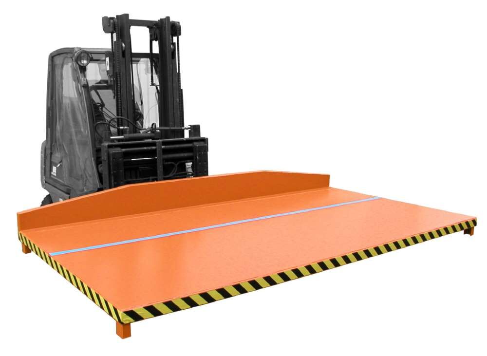 Bauer Restgitter Palette RGP-3 lackiert gelborange Kippen in jeder Höhe Produktbild Bauer Restgitter Palette RGP-3 lackiert gelborange Kippen in jeder Höhe