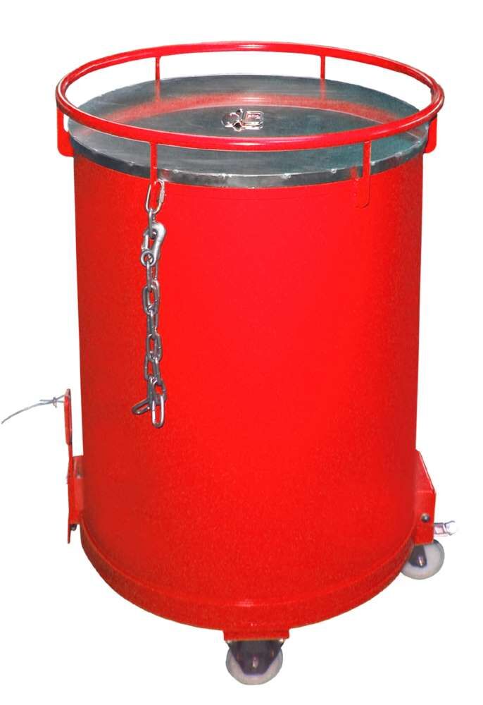 Bauer Rundbehälter RB 450 lackiert feuerrot Durchmesser 865 mm Produktbild Bauer Rundbehälter RB 450 lackiert feuerrot Durchmesser 865 mm