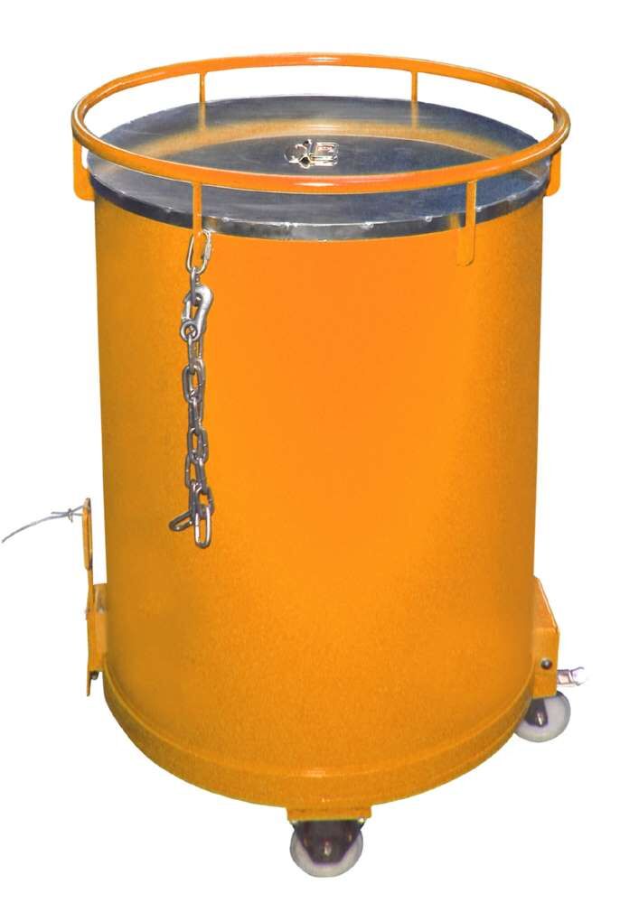 Bauer Rundbehälter RB 450 lackiert gelborange Durchmesser 865 mm Produktbild Bauer Rundbehälter RB 450 lackiert gelborange Durchmesser 865 mm