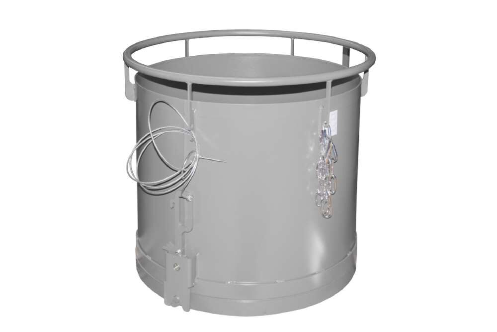 Bauer Rundbehälter RB 300 lackiert mausgrau Durchmesser 865 mm Produktbild Bauer Rundbehälter RB 300 lackiert mausgrau Durchmesser 865 mm