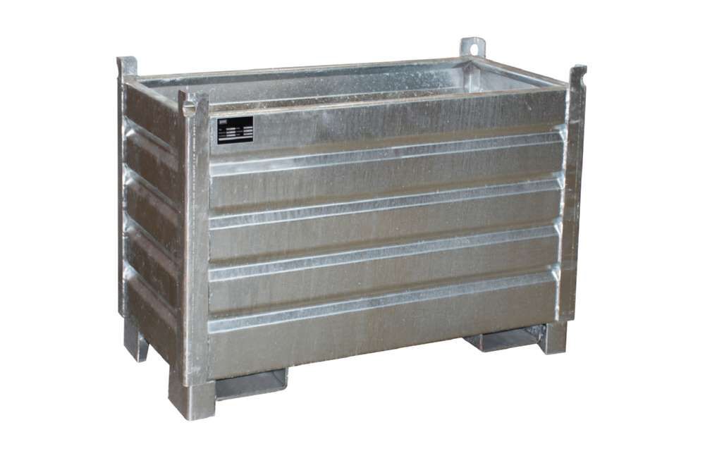 Bauer Sammelbehälter System SBS 500 feuerverzinkt 1200 x 850 x 600 mm Produktbild Bauer Sammelbehälter System SBS 500 feuerverzinkt 1200 x 850 x 600 mm