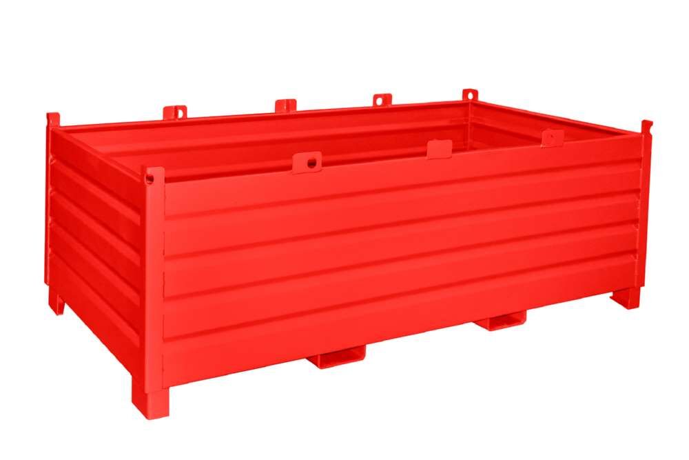 Bauer Sammelbehälter System SBS 2000 feuerrot 2400 x 850 x 1200 mm Produktbild Bauer Sammelbehälter System SBS 2000 feuerrot 2400 x 850 x 1200 mm
