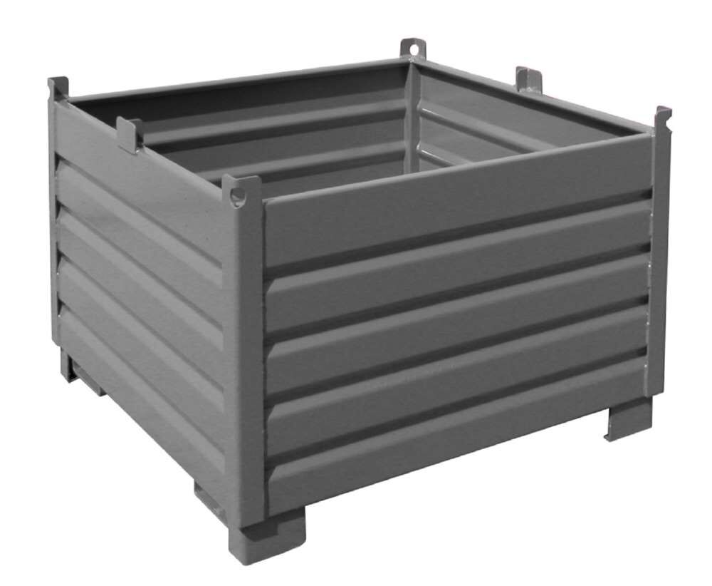 Bauer Sammelbehälter System SBS 1000 mausgrau 1200 x 850 x 1200 mm Produktbild Bauer Sammelbehälter System SBS 1000 mausgrau 1200 x 850 x 1200 mm