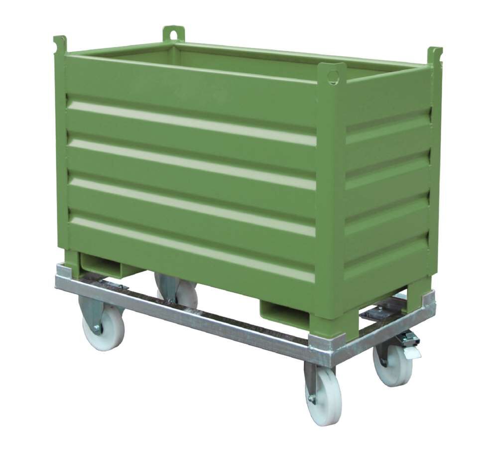 Bauer Sammelbehälter System SBS 500 resedagrün 1200 x 850 x 600 mm Produktbild Bauer Sammelbehälter System SBS 500 resedagrün 1200 x 850 x 600 mm bild 2