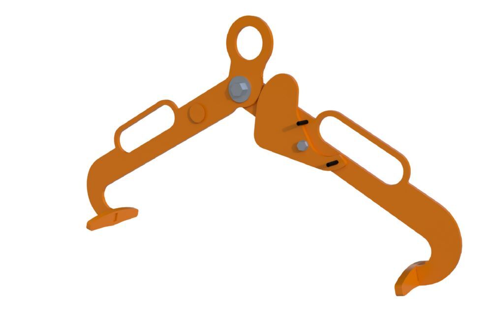 Bauer Scherengreifer LG 60 Spannmaß 600 mm Gelborange Produktbild Bauer Scherengreifer LG 60 Spannmaß 600 mm Gelborange