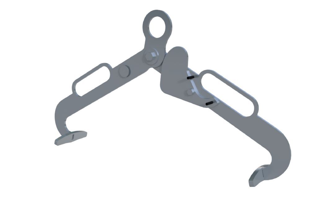 Bauer Scherengreifer LG 60 Spannmaß 600 mm verzinkt Produktbild Bauer Scherengreifer LG 60 Spannmaß 600 mm verzinkt