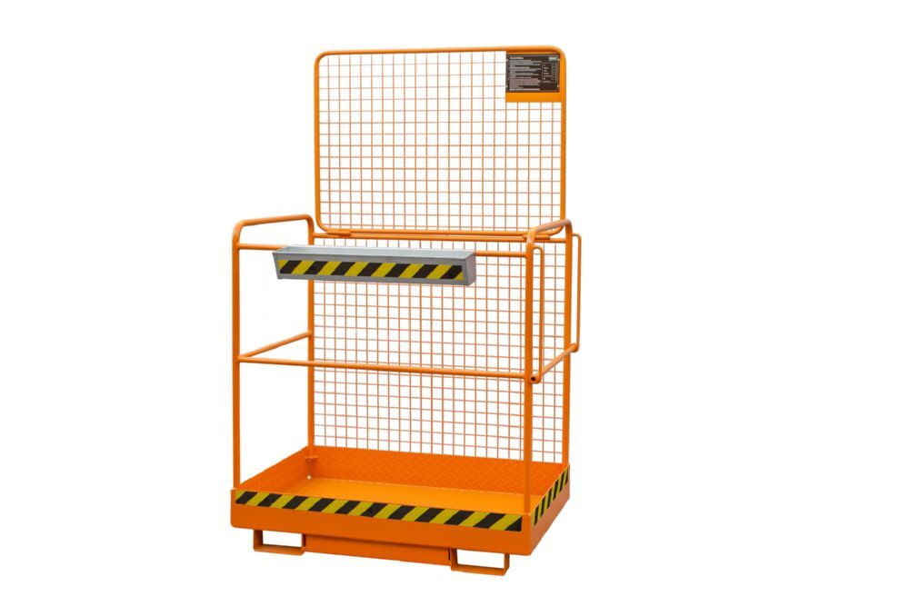 Bauer Sicherheitskorb für Arbeitsbühne SIKO G 1040 x 1230 mm Gelborange Produktbild Bauer Sicherheitskorb für Arbeitsbühne SIKO G 1040 x 1230 mm Gelborange