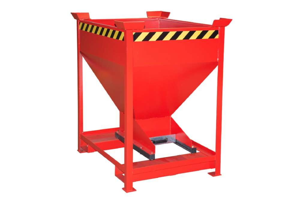 Bauer Silobehälter SG-D 375 lackiert feuerrot 860 x 1090 x 1170 mm Produktbild Bauer Silobehälter SG-D 375 lackiert feuerrot 860 x 1090 x 1170 mm