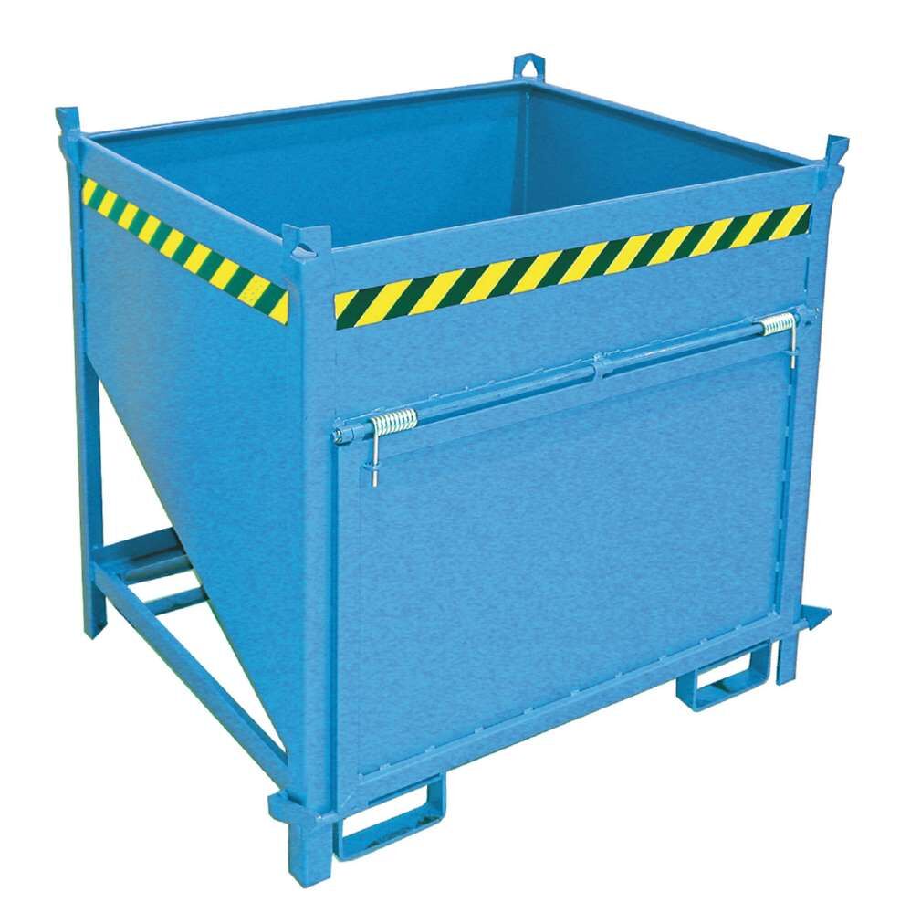 Bauer Silobehälter SGK 75 lackiert lichtblau mit Stirnseitige Klappe Produktbild Bauer Silobehälter SGK 75 lackiert lichtblau mit Stirnseitige Klappe bild 2