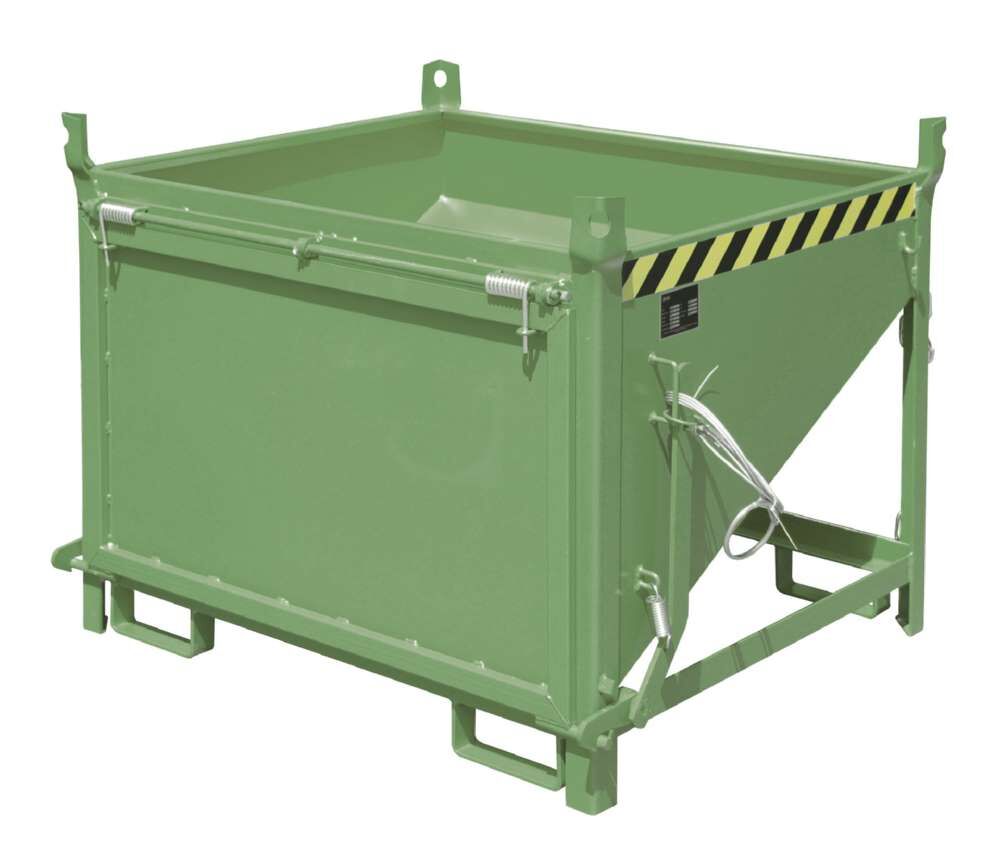 Bauer Silobehälter SGK 50 lackiert resedagrün mit stirnseitiger Entleerung Produktbild Bauer Silobehälter SGK 50 lackiert resedagrün mit stirnseitiger Entleerung